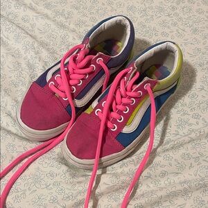 Kids Colorblock Vans size 1